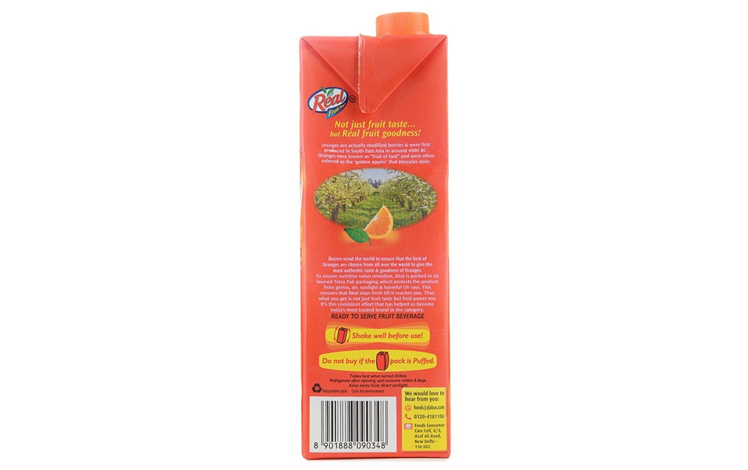 Real Fruit Power Orange   Tetra Pack  1 litre